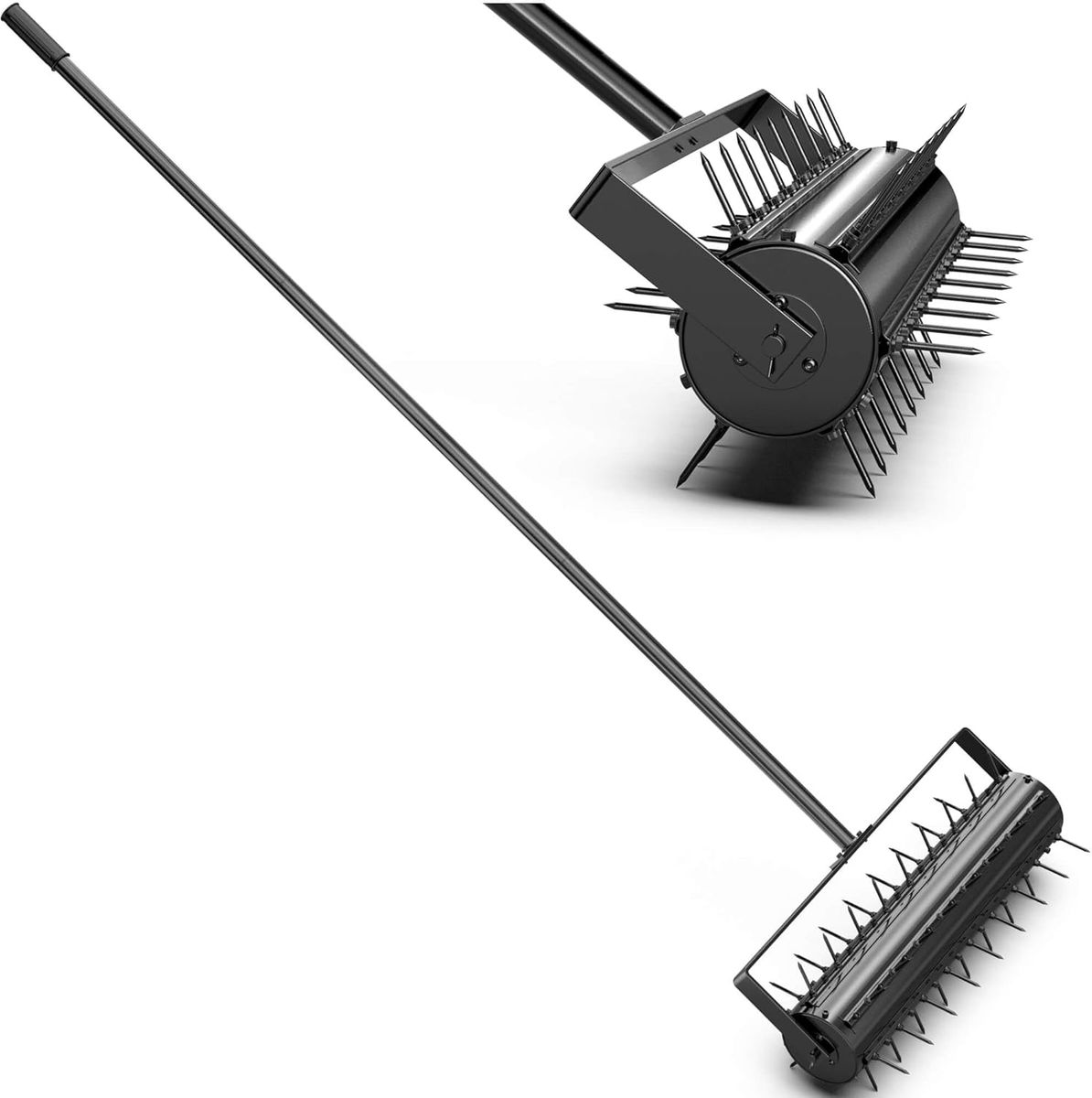 22-Inch Patented Lawn Aerator, Rolling Aerator Lawn Tool