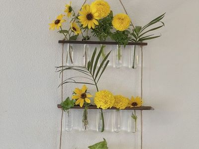Hanging Plant Propagation Station 3 Tier Wall Mounted Test Tube Planter with LED Lights (free delivery to SLC)