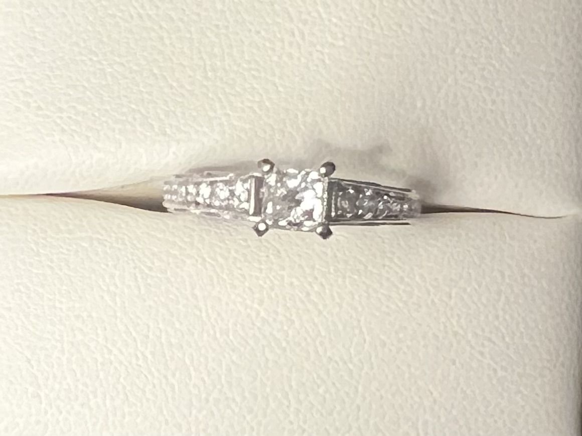 Princess Cut Engagement Ring *14k white gold, 0.98 ct diamonds**$1,300 Off Appraised Value*
