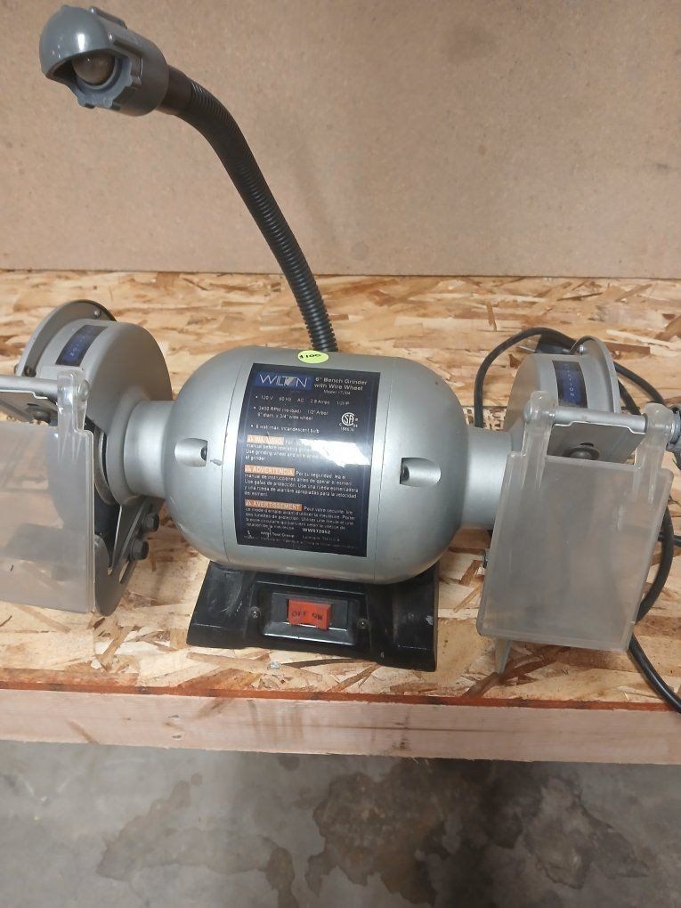 Wilton 6 Inch Bench Grinder with Wire Wheel 