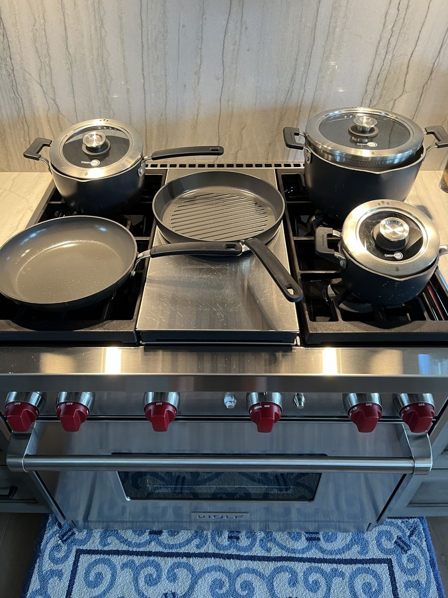 Greenpan cookware - pots pans and lids