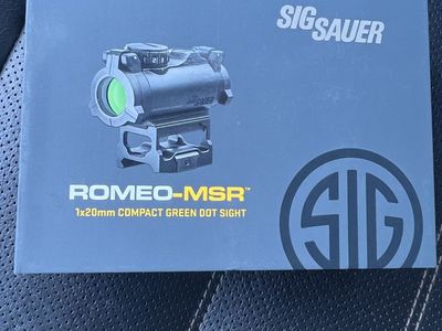 Sig Sauer Romeo-MSR 1x20mm Compact Green Dot Sight SOR72002