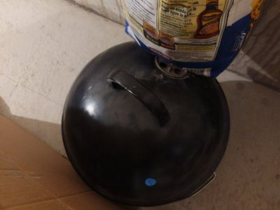 Used Black Kettle Grill - Portable Barbecue for Outdoor Cooking and charcoal