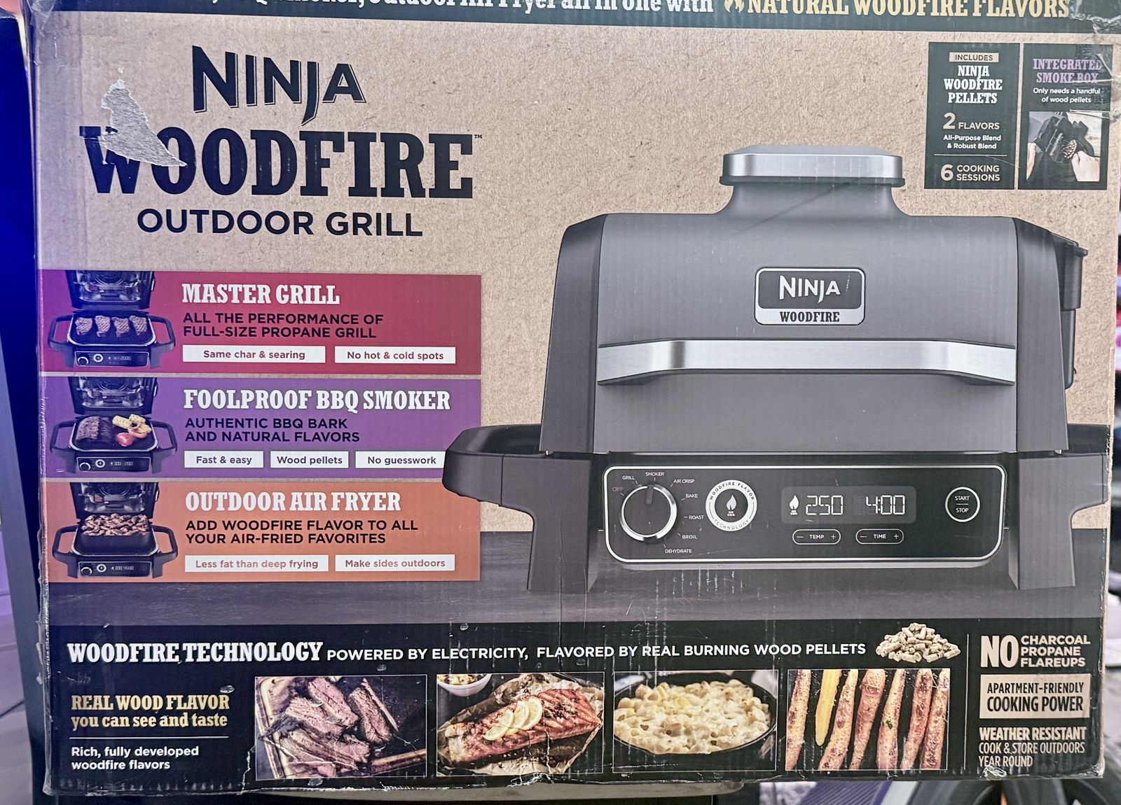 New- Ninja Woodfire Outdoor Grill - New
