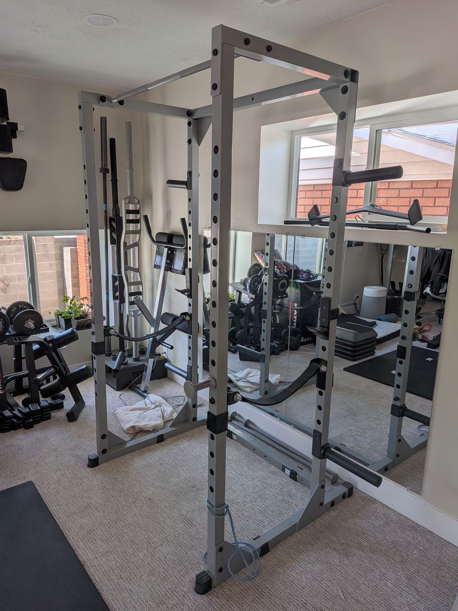 Powerline PPR200X Power Rack + pulley system + weight tree