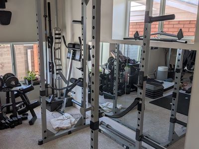 Powerline PPR200X Power Rack + pulley system + weight tree