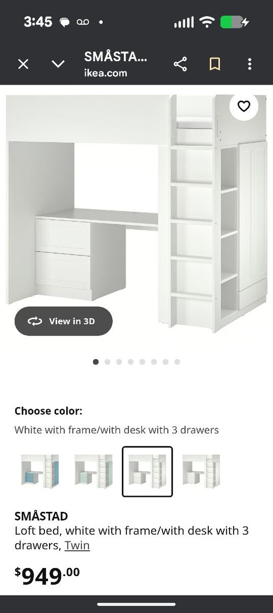twin loft bed. cash only
