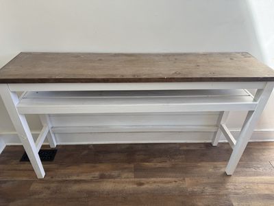 Console Table Modified As TV Stand