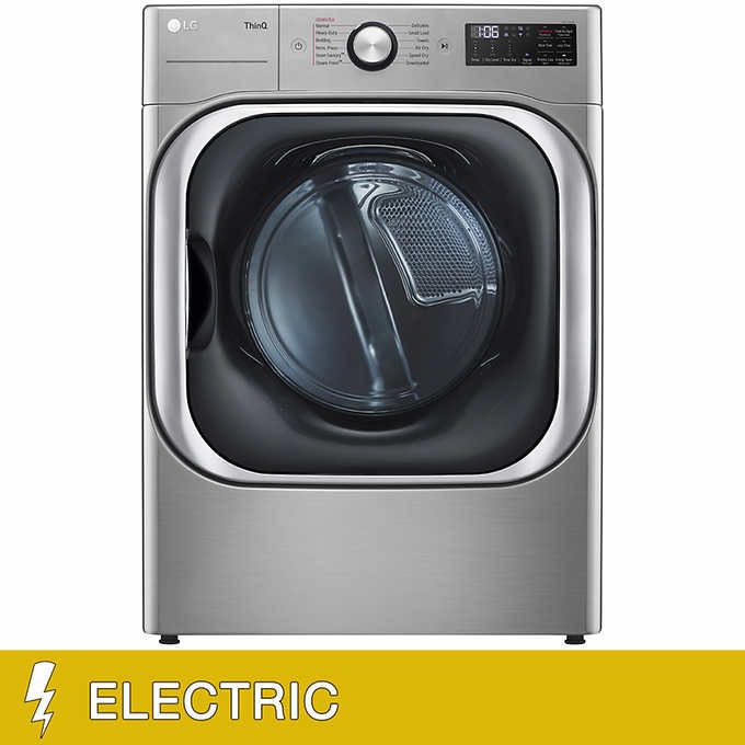 LG DLEX8980V 9.0 Cu. Ft. ELECTRIC Smart WiFi Enabled Dryer in Graphite Steel 1622967 #97005