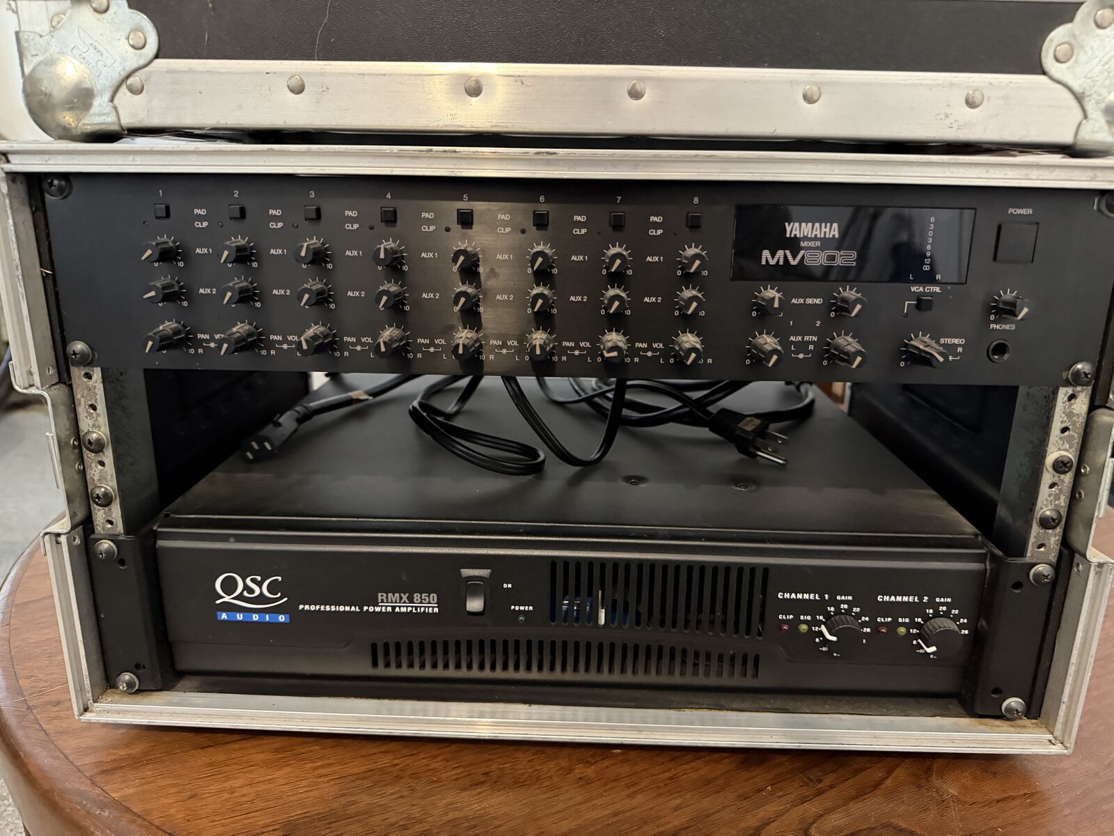 Yamaha Speakers w/ Stands, QSC 850 Amp and much more!