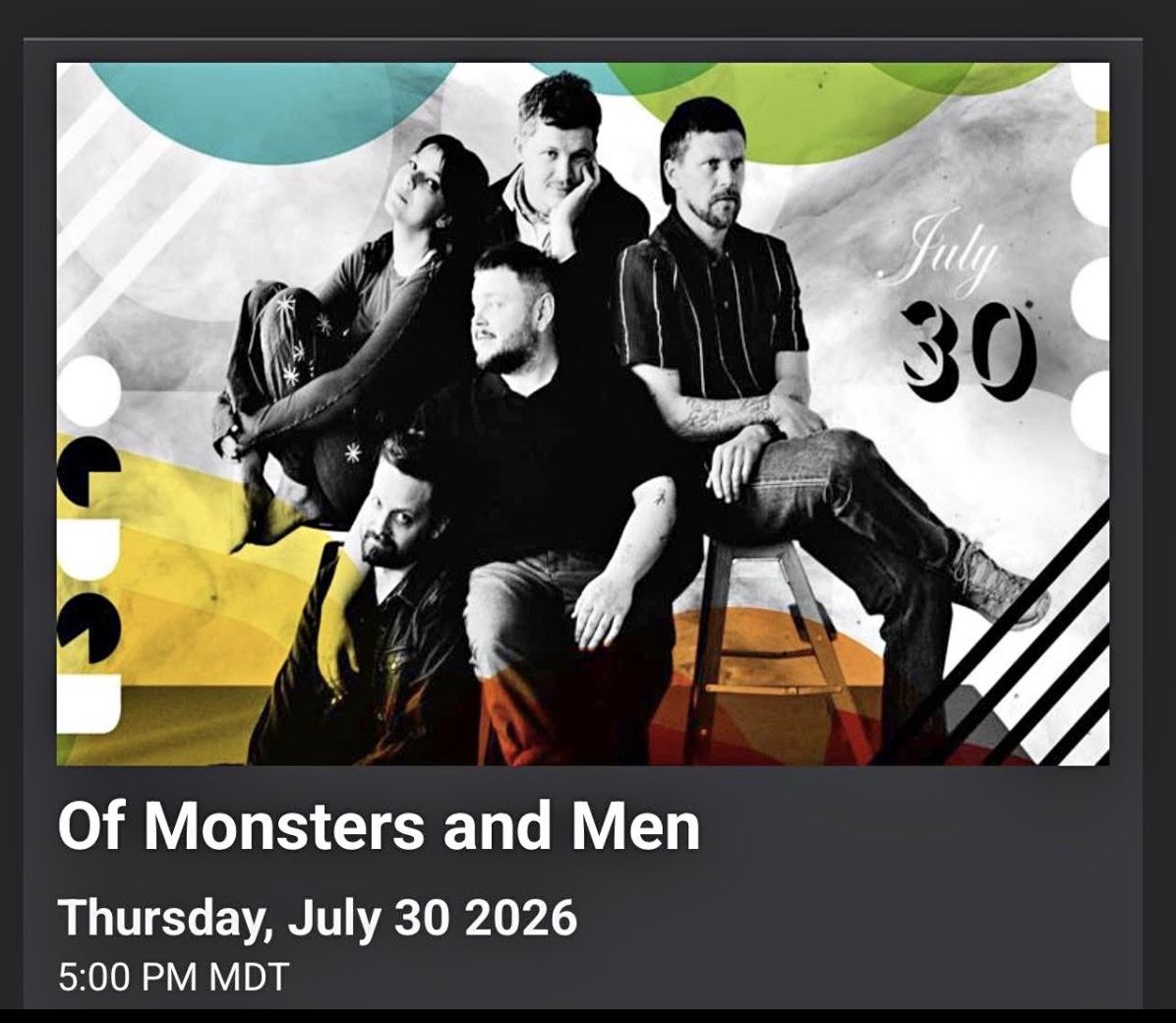 Of Monsters and Men Concert Tickets
