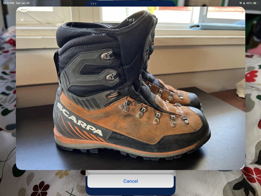 Scarpa Mont Blanc Pro 11.5 Mountaineer Boot