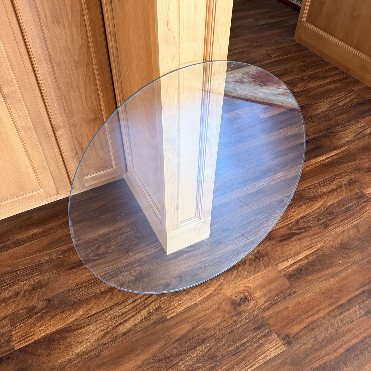Glass tabletops 36” diameter - $100 each
