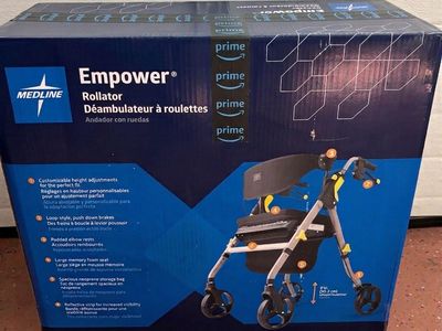 Medline Empower Rollator Walker with Seat BRAND NEW