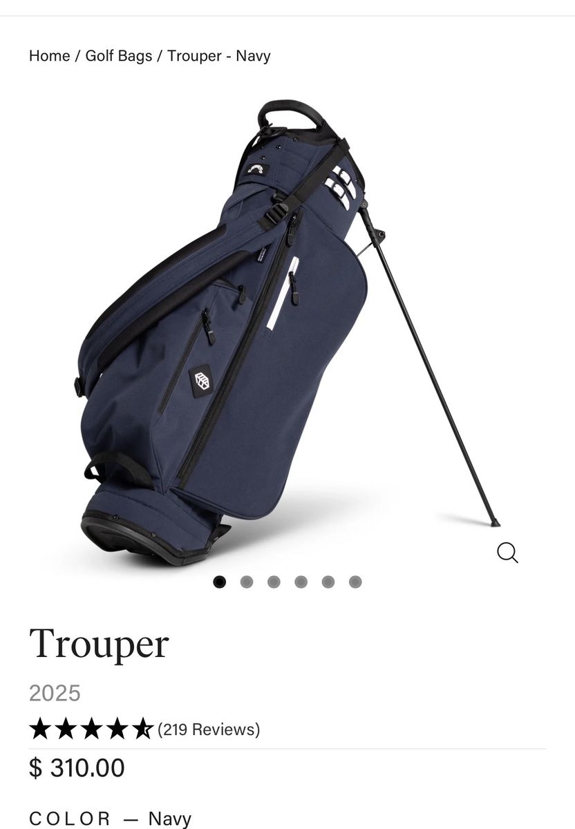 Brand New Jones Trouper 3.0 Golf Bag