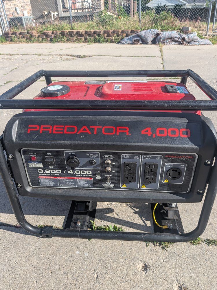 Predator 4000 Watt Generator - Tested and Working