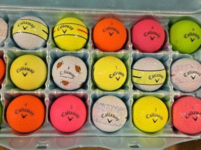 Callaway Golf Balls - Set of 18 Mixed Colors & Designs