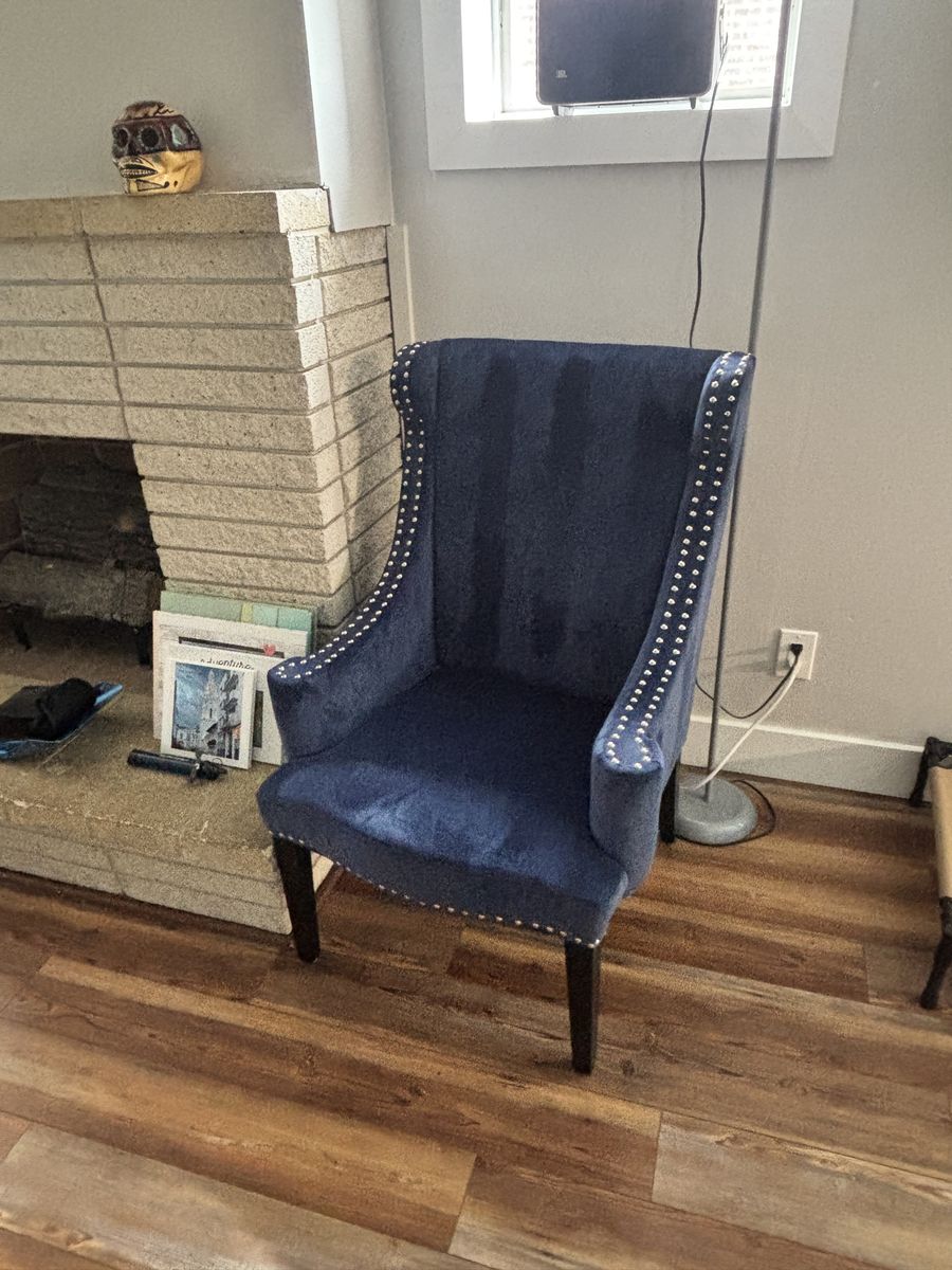 2 Blue Armchairs