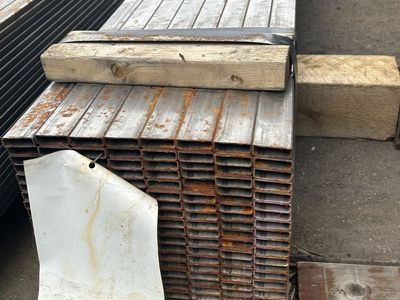 IN STOCK NOW!! Surplus Steel Rectangular Tubing 1-1/2" x 1/2" x 16 GA x 20' - $17.25 each