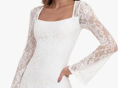 Women's White Lace Dress