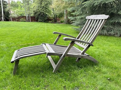 Teak Lounge Chair - Outdoor Steamer Style Patio Lounge