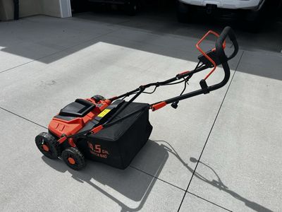 Electric Lawn Dethatcher + Scarifier