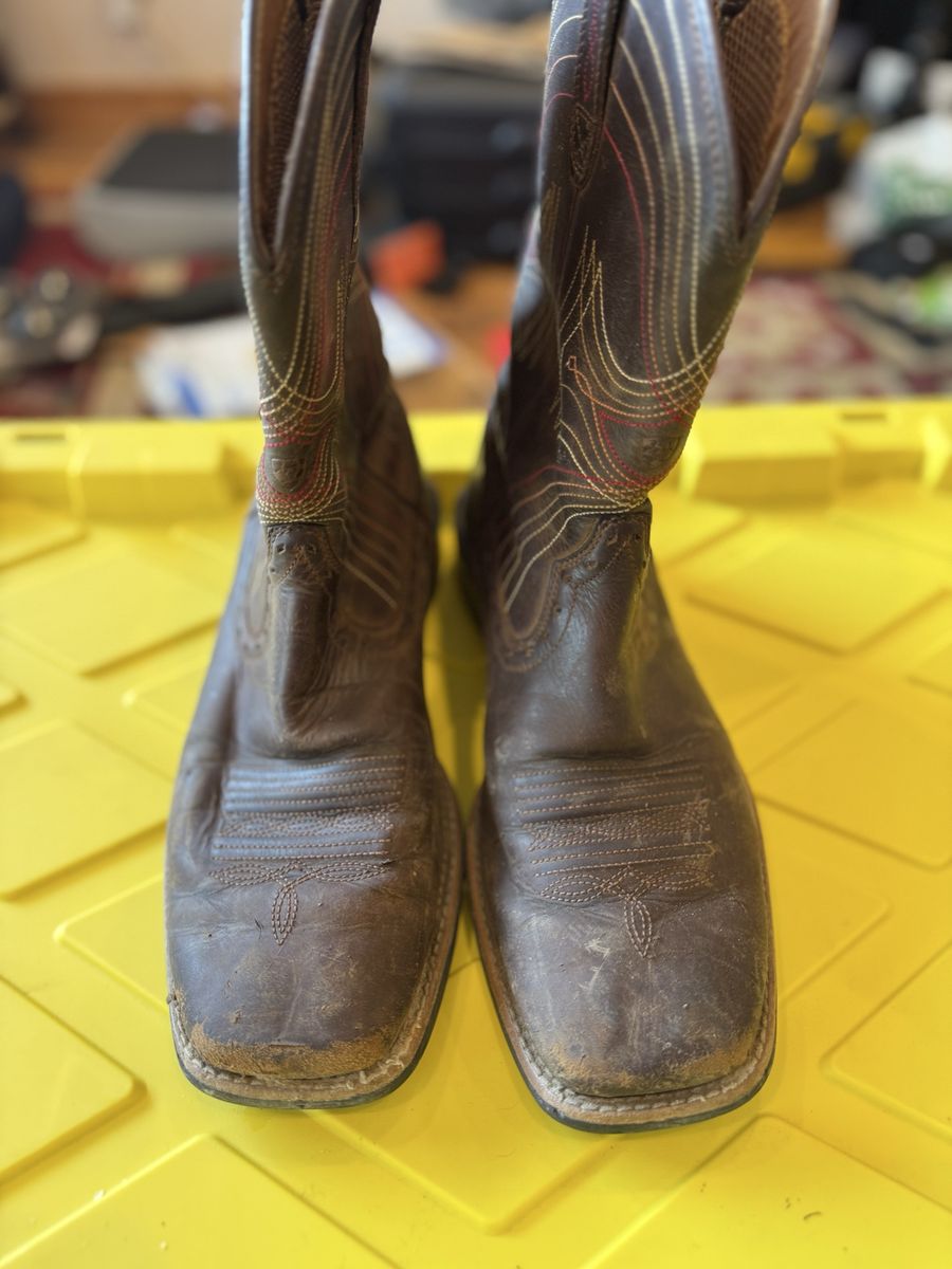 Ariat Men's Rambler Square Toe Western Boots Brown Size 91/2 EE