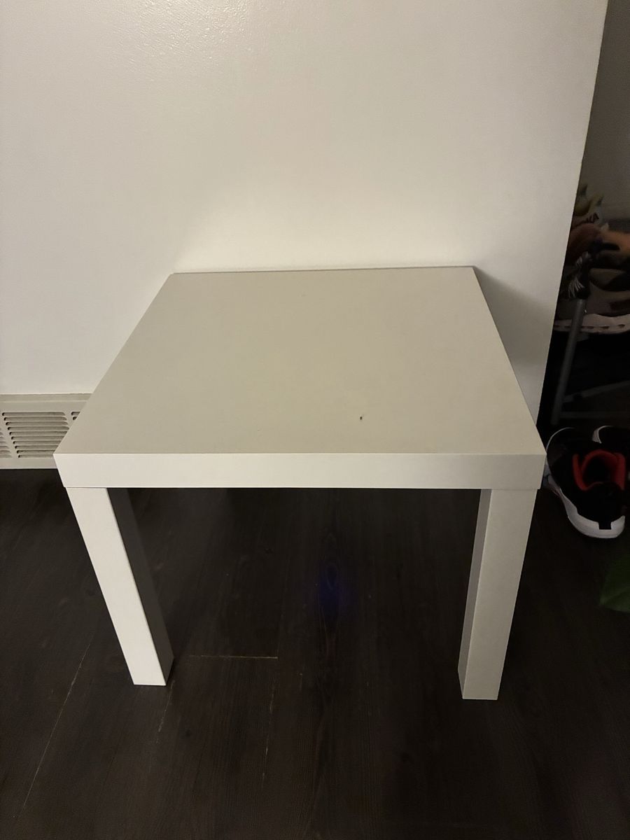 White tables