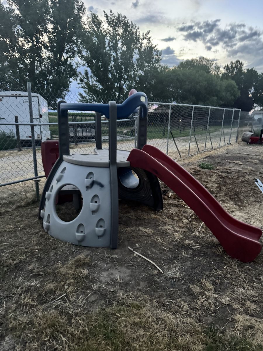 Kids Outdoor Playground Slide & Climbing Structure