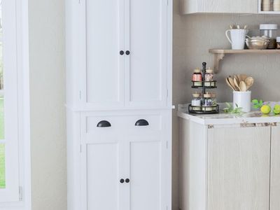 New in box. 72" Kitchen Pantry Cabinet. Paid $350