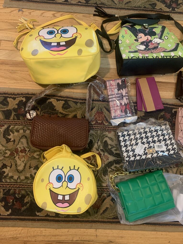 Brand new purses, wallets, clutches, 10.00 each