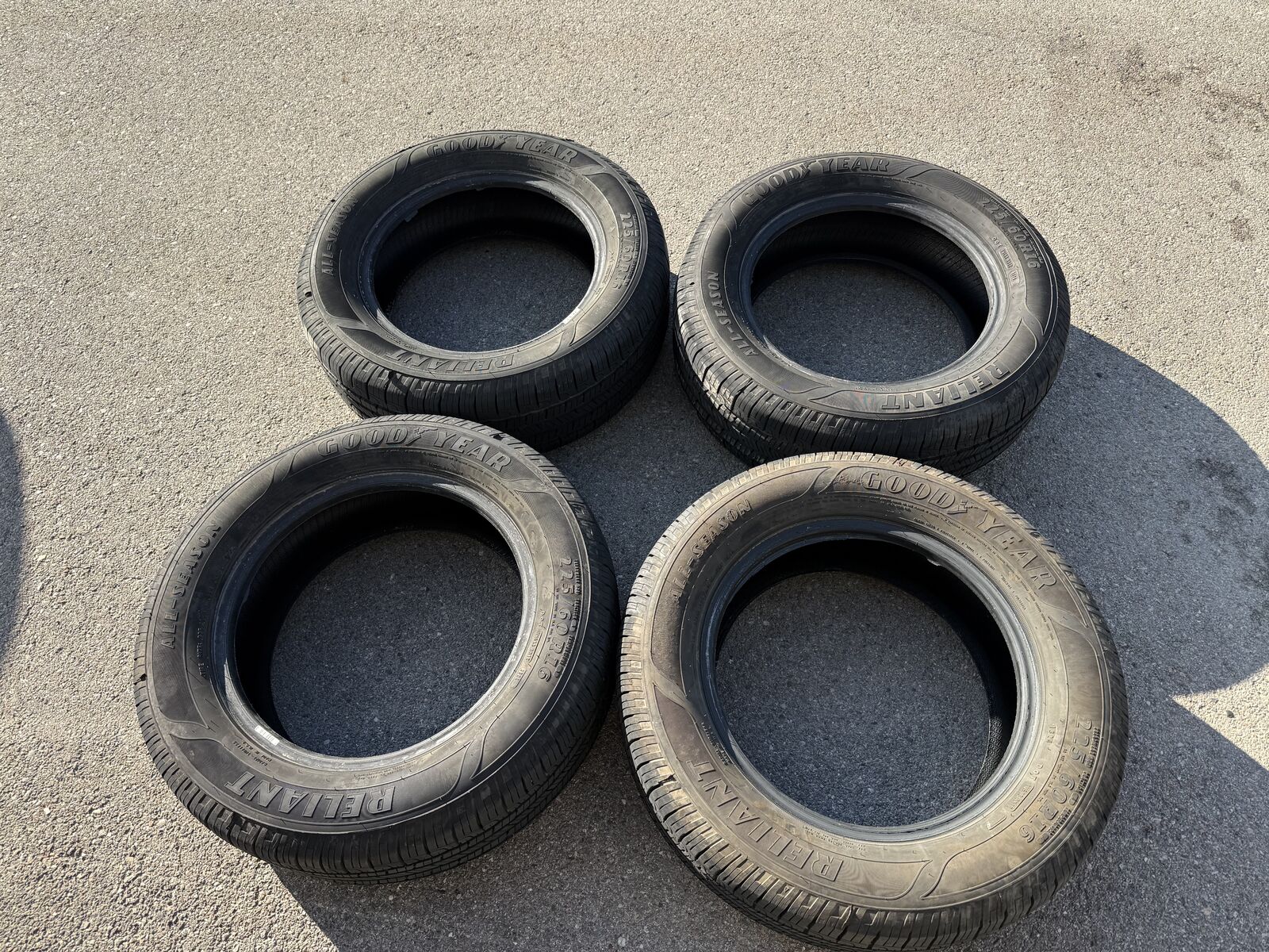 Goodyear Reliant 225/60R16 Tires (Subaru)