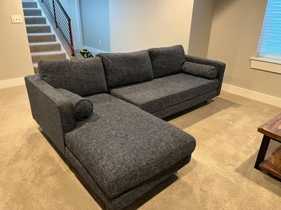 Article Sven 100" Tufted Left Sectional - Neptune Blue