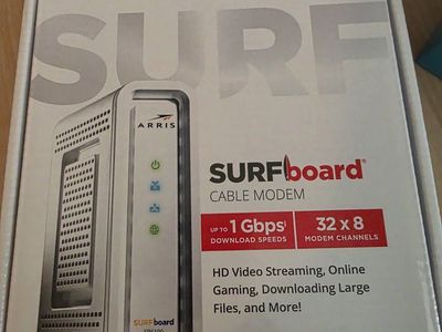 ARRIS SURFboard SB6190 DOCSIS 3.0 Cable Modem - Up to 1 Gbps Download Speeds, 32x8 Channels