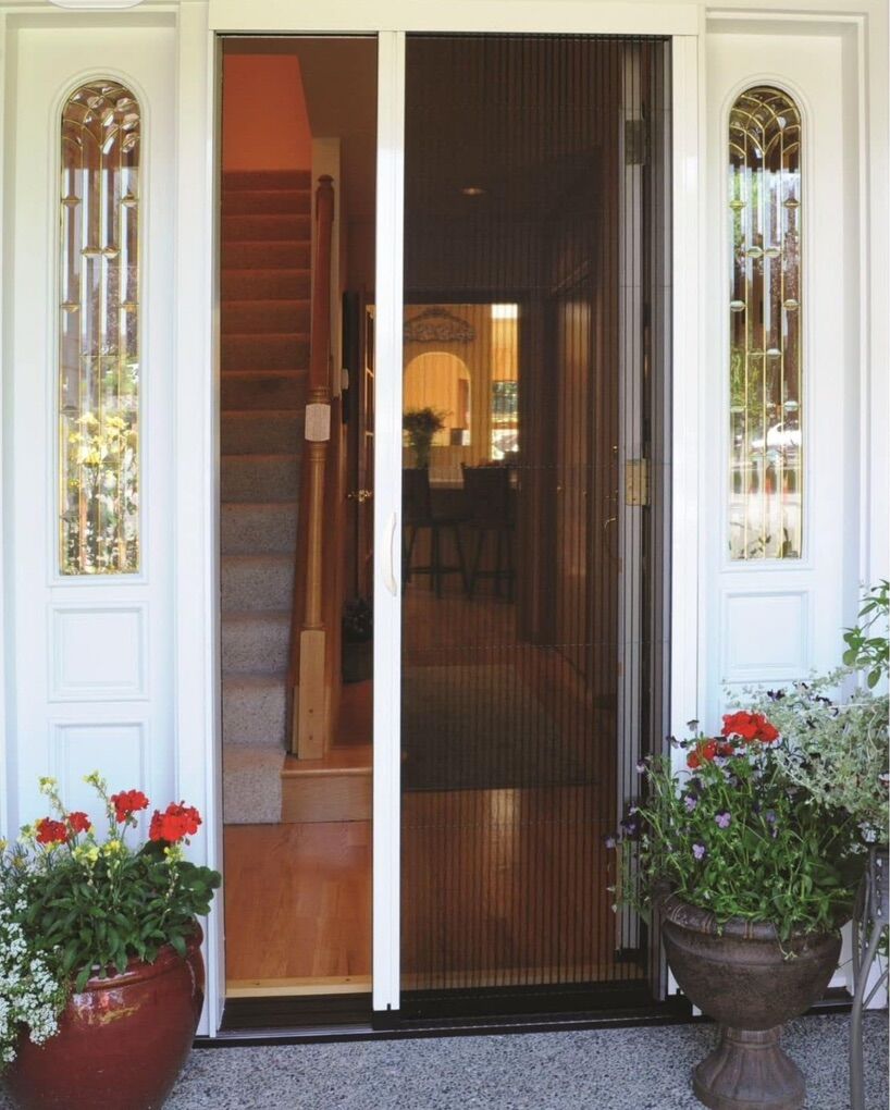 White Retractable Screen Door Fits 36W & 79-81T