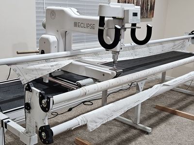 Eclipse Long Arm Quilting Machine and 10 foot Grace Company Quilting Frame