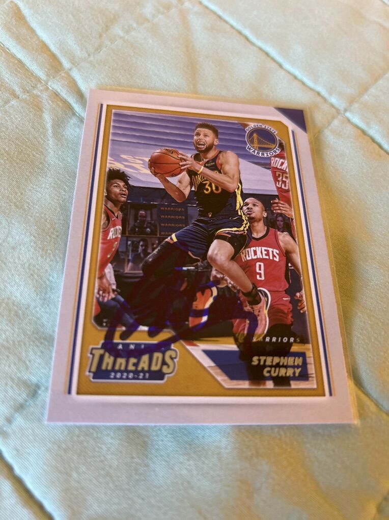 Stephen Curry Autograph Warriors Basketball Auto