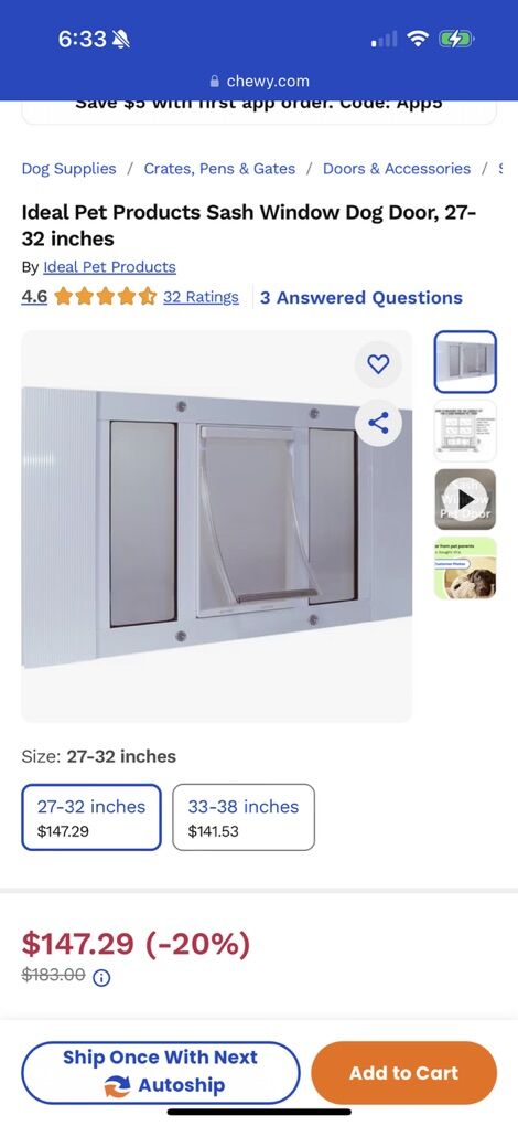 Dog Or Cat Door For Window