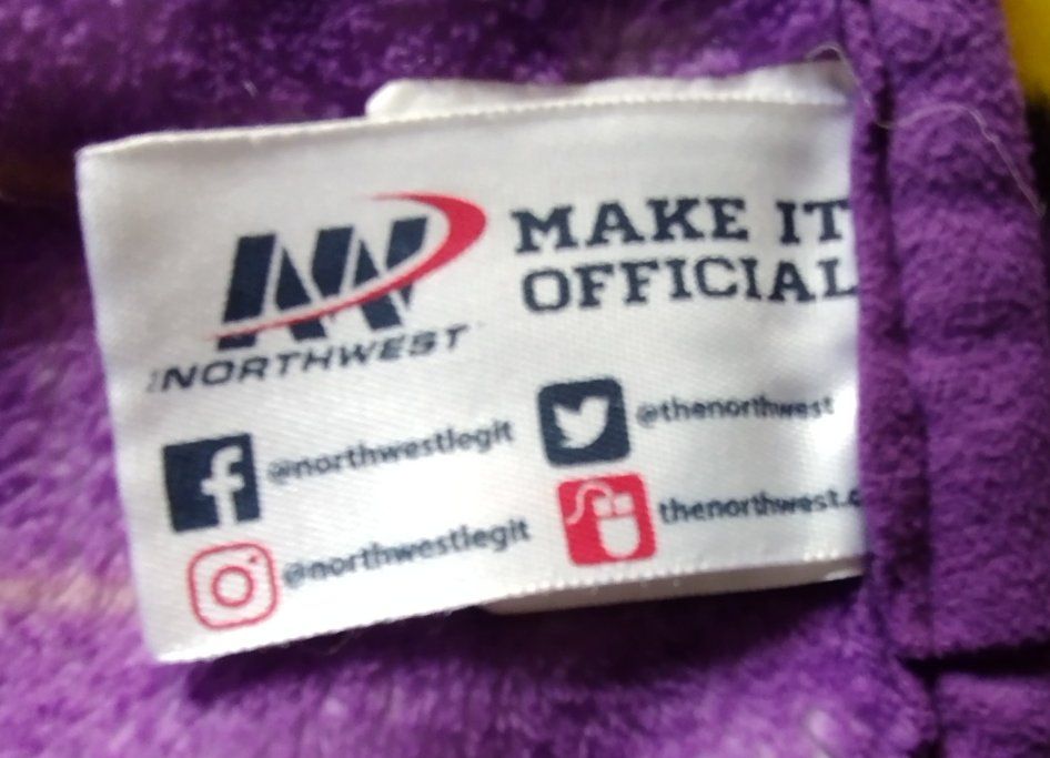 Northwest NFL Minnesota Vikings Plush Blanket Throw - Purple & Gold Football Fan Gear