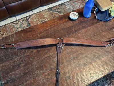 Heavy leather breast collar