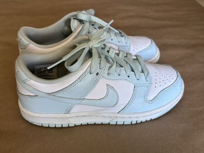 Nike Dunk Low Blue and White Sneakers Youth Size 4Y