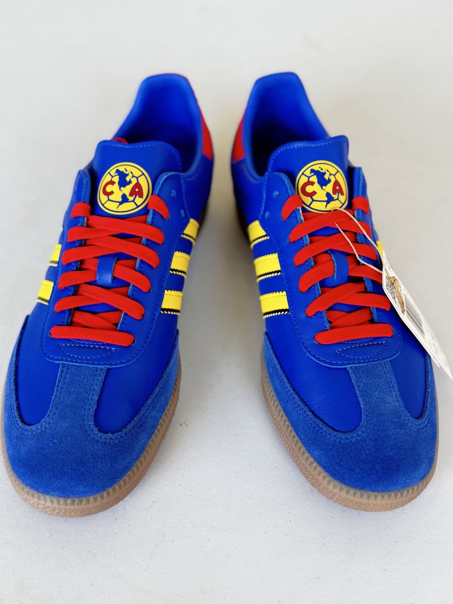 Adidas Samba Club América Men’s 12 Blue Yellow Red New w/ Box