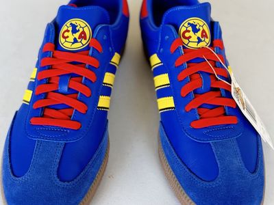 Adidas Samba Club América Men’s 12 Blue Yellow Red New w/ Box