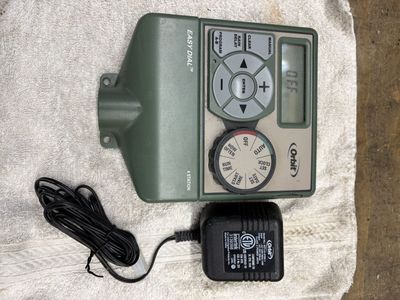 Orbit Easy Dial 4-Station Automatic Sprinkler Controller with Power Supply