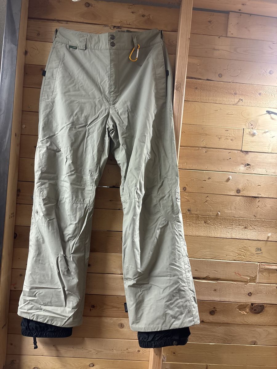 Unisex Khaki Snow Ski/Snowboard Pants - Durable & Weather-Resistant