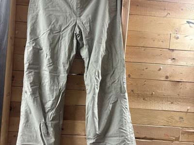 Unisex Khaki Snow Ski/Snowboard Pants - Durable & Weather-Resistant