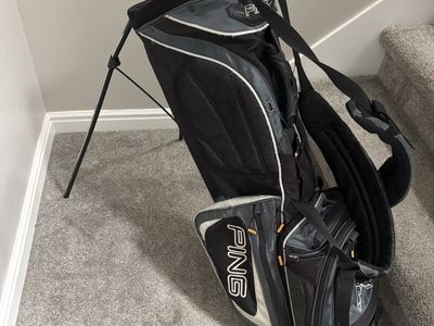 PING Latitude Golf Stand Bag - Black/Grey, Lightweight Carry Bag