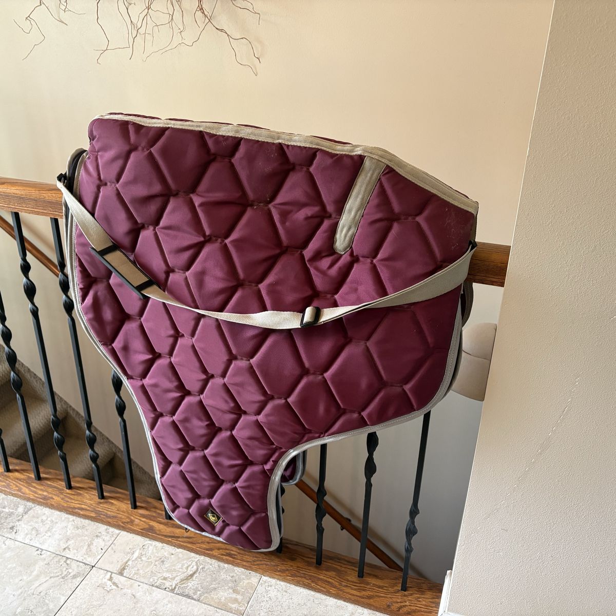 Big D Quilted Western Saddle Case