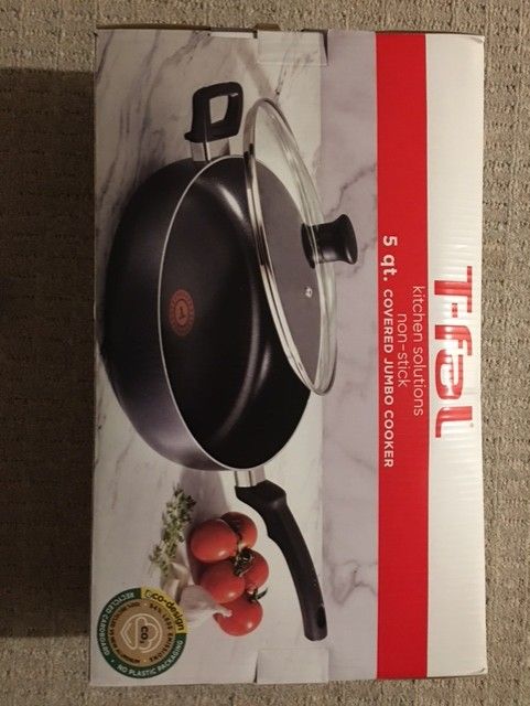 T-fal Easy Care Nonstick Jumbo Cookware with lid (5 Quart)