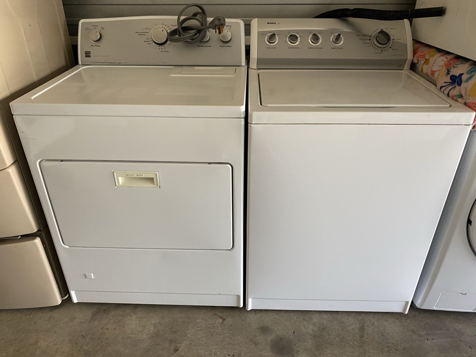 Kenmore washer and electric dryer